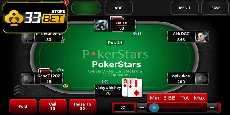 Nghiên cứu cách chơi Poker dễ thắng tại 33BET