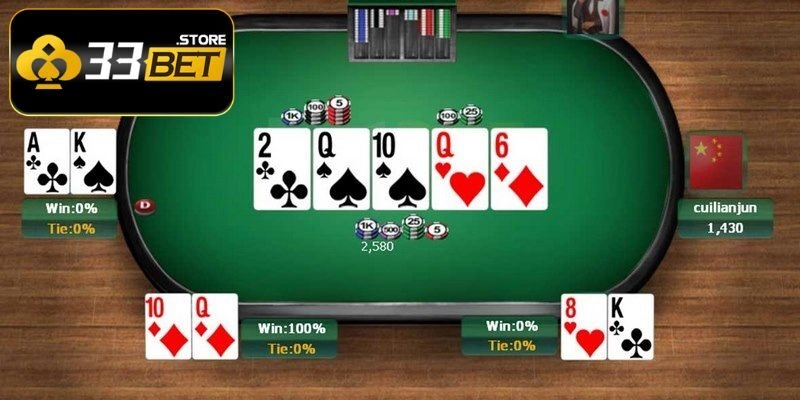 Newbie nắm cách chơi Poker 33BET